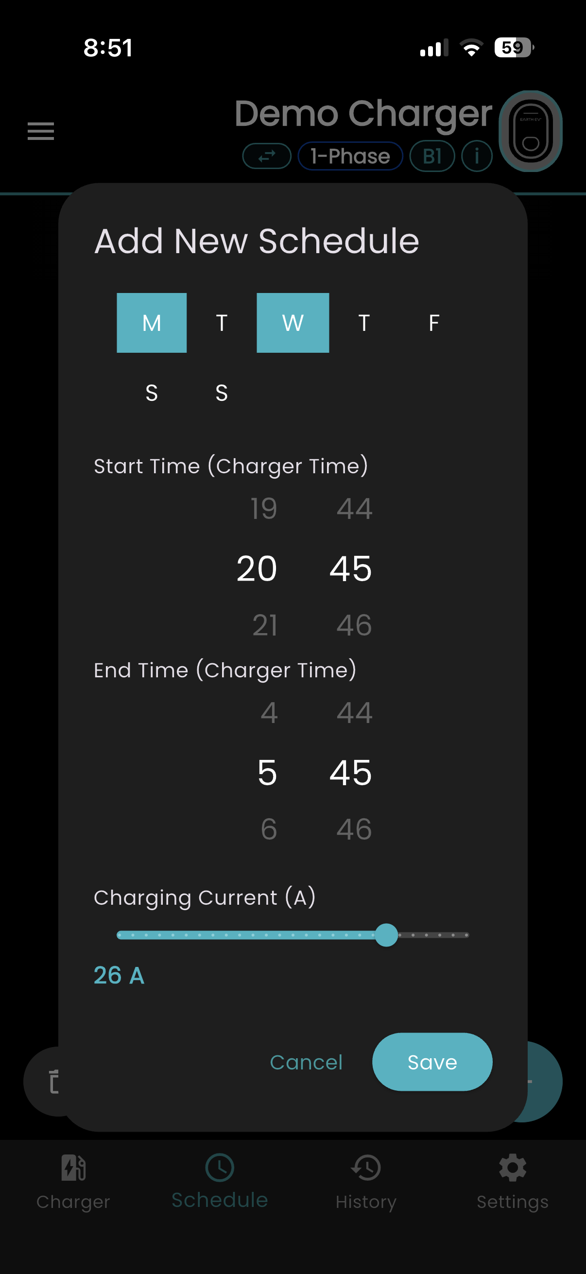 Create a new schedule